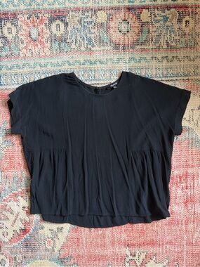MADEWELL Flowy Black Top